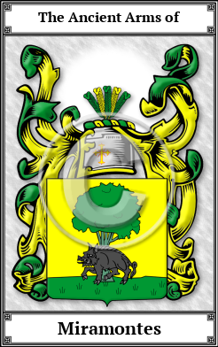 Miramontes Family Crest Download (JPG) Book Plated - 600 DPI