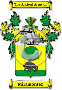 Miramontez Family Crest Download (jpg) Legacy Series - 150 DPI