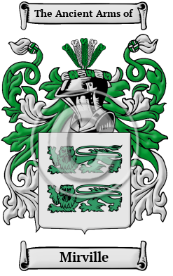 Mirville Family Crest/Coat of Arms