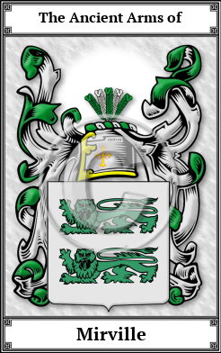 Mirville Family Crest Download (JPG)  Book Plated - 150 DPI