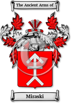 Miraski Family Crest Download (jpg) Legacy Series - 150 DPI