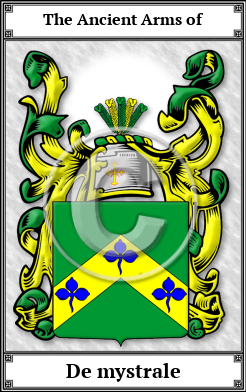 De mystrale Family Crest Download (JPG)  Book Plated - 150 DPI