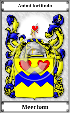 Meecham Family Crest Download (JPG)  Book Plated - 150 DPI