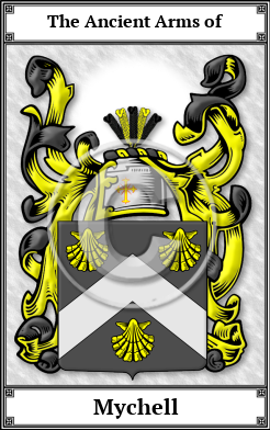 Mychell Family Crest Download (JPG) Book Plated - 600 DPI