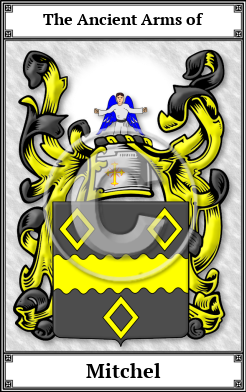 Mitchel Family Crest Download (JPG)  Book Plated - 150 DPI