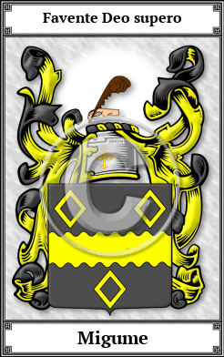 Migume Family Crest Download (JPG) Book Plated - 600 DPI