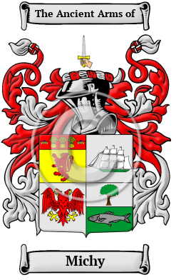 Michy Family Crest Download (JPG) Heritage Series - 600 DPI