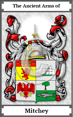 Mitchey Family Crest Download (JPG) Book Plated - 600 DPI