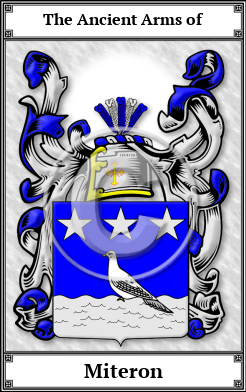 Miteron Family Crest Download (JPG)  Book Plated - 150 DPI