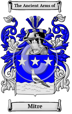 Mitre Family Crest Download (JPG) Heritage Series - 600 DPI