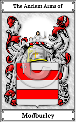 Modburley Family Crest Download (JPG) Book Plated - 600 DPI