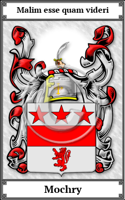 Mochry Family Crest Download (JPG) Book Plated - 600 DPI