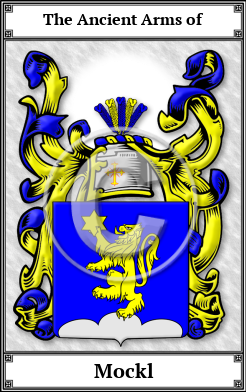 Mockl Family Crest Download (JPG)  Book Plated - 150 DPI