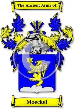 Moeckel Family Crest Download (jpg) Legacy Series - 150 DPI