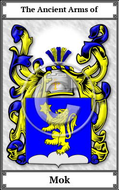 Mok Family Crest Download (JPG)  Book Plated - 150 DPI