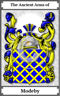 Modeby Family Crest Download (JPG)  Book Plated - 150 DPI