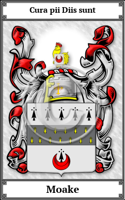 Moake Family Crest Download (JPG)  Book Plated - 150 DPI