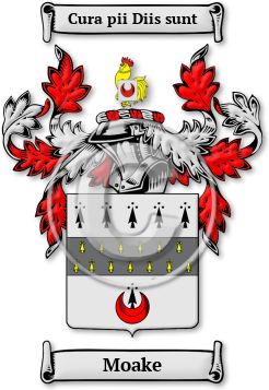 Moake Family Crest Download (jpg) Legacy Series - 150 DPI