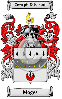 Moges Family Crest/Coat of Arms