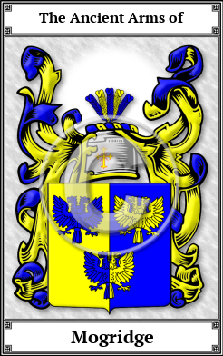 Mogridge Family Crest Download (JPG)  Book Plated - 150 DPI
