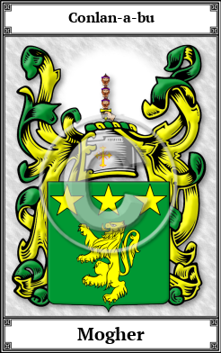Mogher Family Crest Download (JPG) Book Plated - 600 DPI