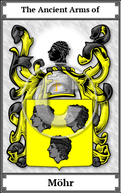 Möhr Family Crest Download (JPG)  Book Plated - 150 DPI