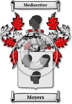 Moyers Family Crest Download (jpg) Legacy Series - 150 DPI