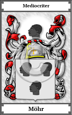 Möhr Family Crest Download (JPG)  Book Plated - 150 DPI