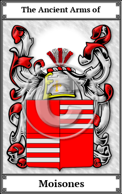Moisones Family Crest Download (JPG)  Book Plated - 150 DPI