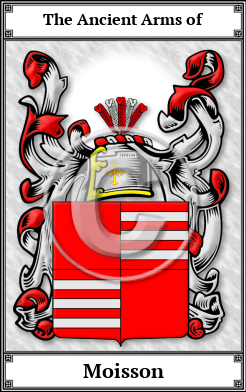 Moisson Family Crest Download (JPG)  Book Plated - 150 DPI
