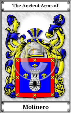 Molinero Family Crest Download (JPG)  Book Plated - 150 DPI