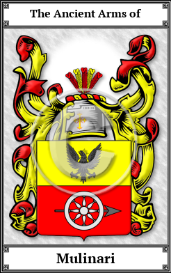 Mulinari Family Crest Download (JPG)  Book Plated - 150 DPI