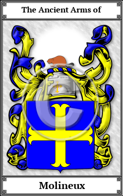 Molineux Family Crest Download (JPG)  Book Plated - 150 DPI