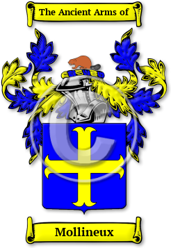 Mollineux Family Crest Download (jpg) Legacy Series - 150 DPI