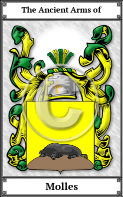 Molles Family Crest Download (JPG)  Book Plated - 150 DPI