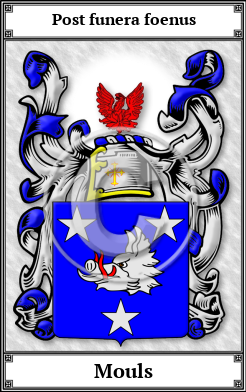 Mouls Family Crest Download (JPG)  Book Plated - 150 DPI