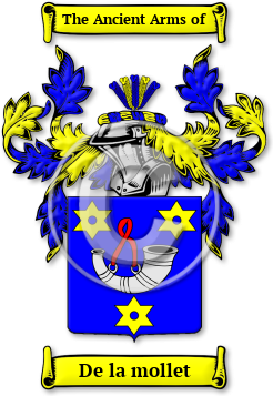 De la mollet Family Crest Download (jpg) Legacy Series - 150 DPI
