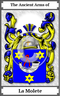 La Molete Family Crest Download (JPG)  Book Plated - 150 DPI