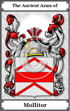 Mollitor Family Crest Download (JPG)  Book Plated - 150 DPI