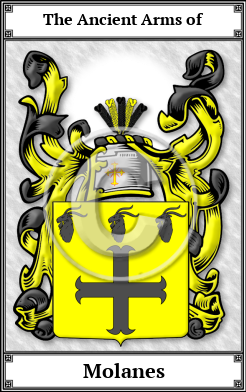 Molanes Family Crest Download (JPG) Book Plated - 600 DPI