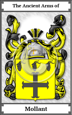 Mollant Family Crest Download (JPG)  Book Plated - 150 DPI