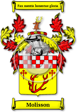 Molisson Family Crest Download (jpg) Legacy Series - 150 DPI