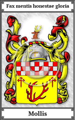 Mollis Family Crest Download (JPG)  Book Plated - 150 DPI