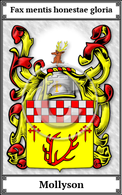 Mollyson Family Crest Download (JPG) Book Plated - 600 DPI