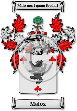 Malox Family Crest Download (jpg) Legacy Series - 150 DPI
