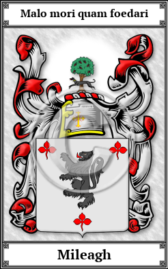 Mileagh Family Crest Download (JPG)  Book Plated - 150 DPI