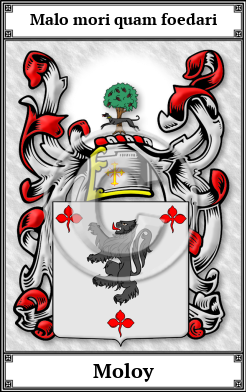 Moloy Family Crest Download (JPG) Book Plated - 600 DPI