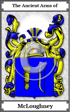 McLoughney Family Crest Download (JPG)  Book Plated - 150 DPI