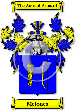 Melones Family Crest Download (jpg) Legacy Series - 150 DPI