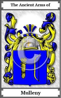 Mulleny Family Crest Download (JPG)  Book Plated - 150 DPI